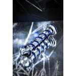 Нереалистичный фаллоимитатор Sexus Glass, стекло, прозрачный, 17 см