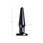Анальная втулка TOYFA POPO Pleasure Gemini α, TPE, черная, 12,1 см