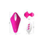 Вибратор для пар A-TOYS Cobrum, силикон, розовый, 9,6 см