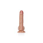 Фалоимитатор Curved Realistic Dildo  Balls  Suction Cup - 7''/ 18 cm