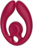 Парный вибромассажер SVibe Snail GIZI Duo, бордовый